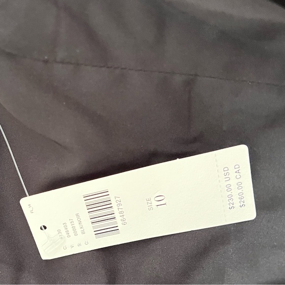 NWT Anthropologie Hutch Black Velvet Ruched Puff Sleeve Mini Dress size 10 - Picture 16 of 16